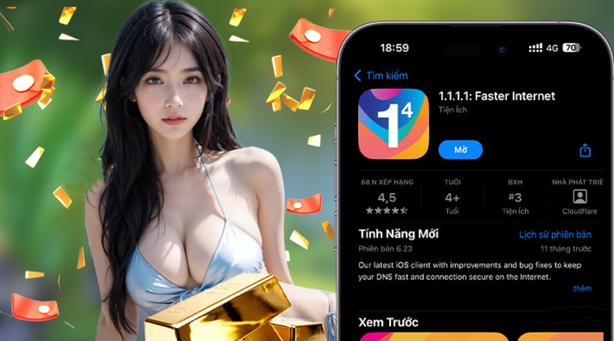Hình ảnh quảng cáo của 6534 hiển thị nền tảng và các lợi ích